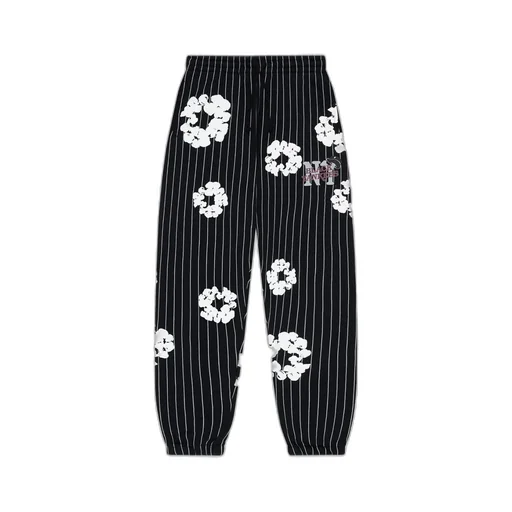 Black Yankees Pinstripe Sweatpants