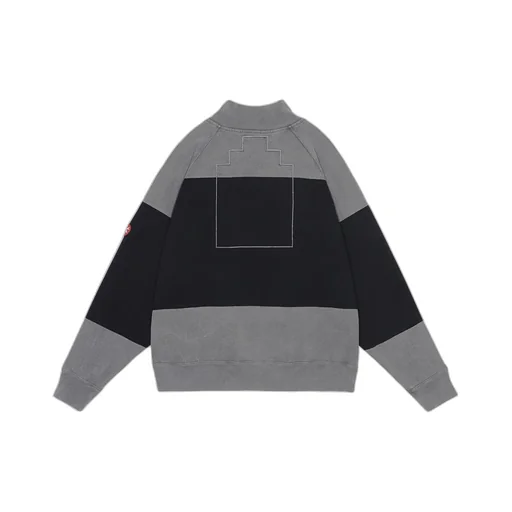 Overdye Stripe Half Zip