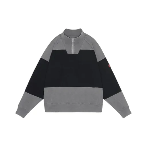 Overdye Stripe Half Zip