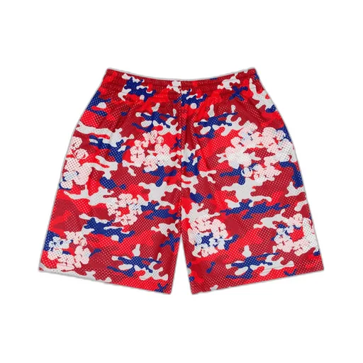 Camo Cotton Wreath Mesh Shorts