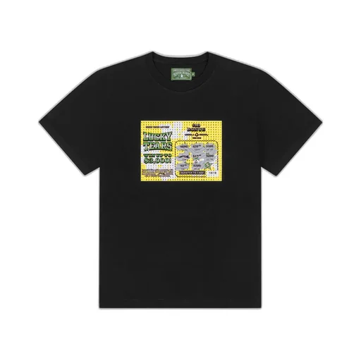 Rhinestone Scratch Off Tee Black