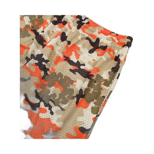 Camo Cotton Wreath Mesh Shorts