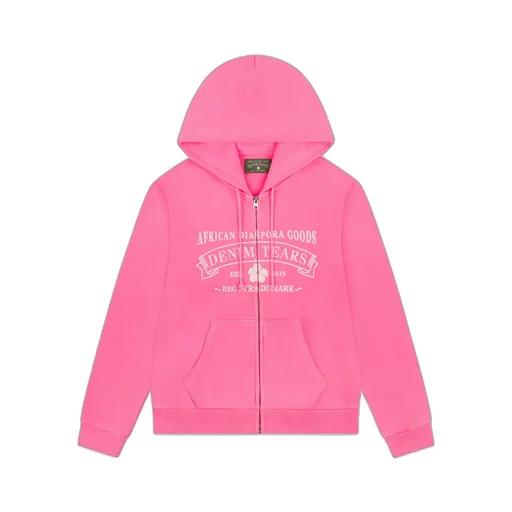Adg Zip Hoodie Pink