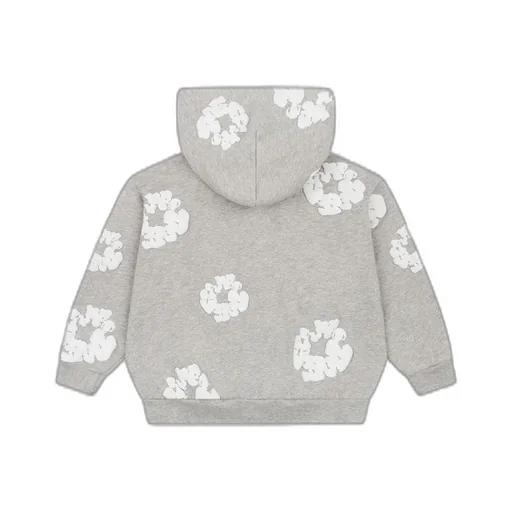 Kids Cotton Wreath Zip Hoodie