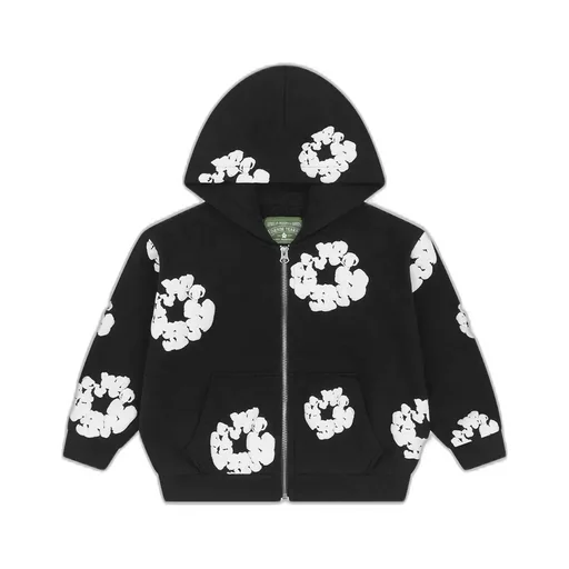 Kids Cotton Wreath Zip Hoodie