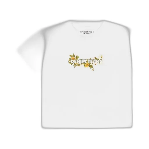 Kids Cotton Floral Logo Tee