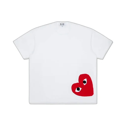 Oversized T-Shirt Printed With Red Heart
