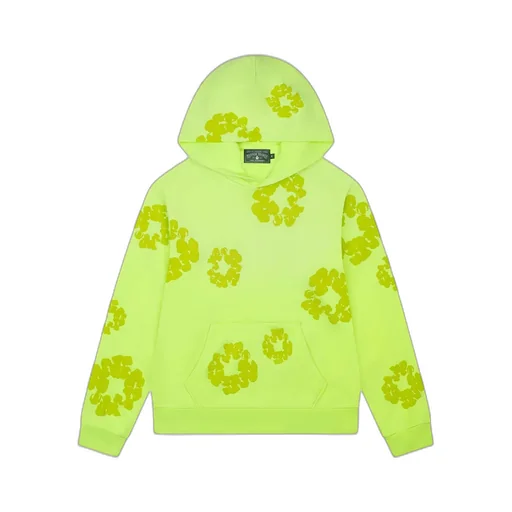 Mono Cotton Wreath Hoodie Neon