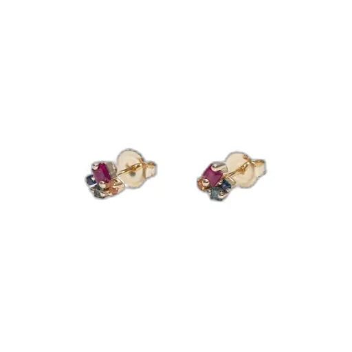 Princess Rainbow Cluster Studs