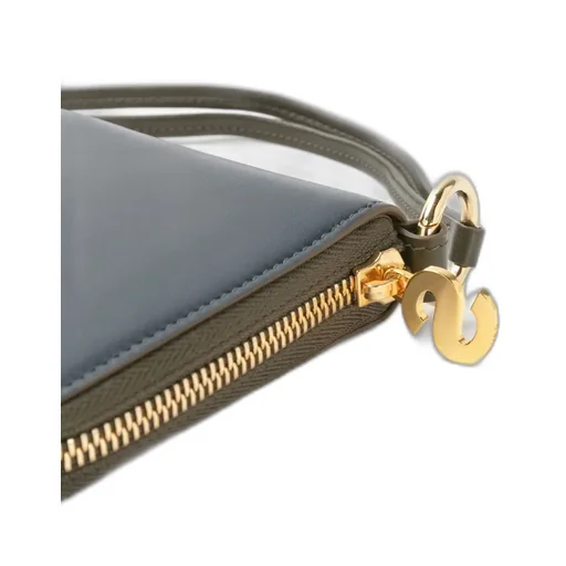 Bicolor Half Fold Wallet