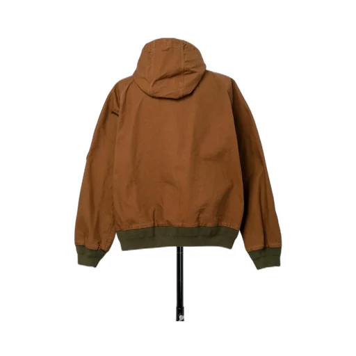Sacai X Carhartt Wip Logo Patch Zip-Up Hooded Bomber Jacket