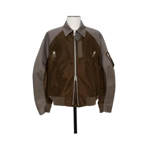 Cotton Chino X Nylon Twill Blouson