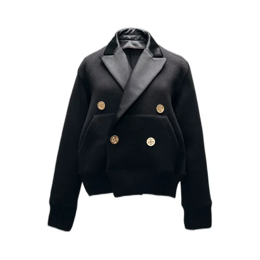 Cotton Cashmere Knit Jacket