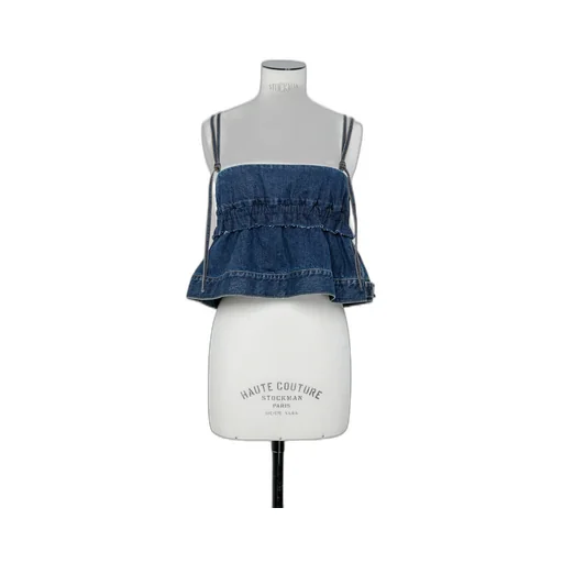Sacai Cropped Denim Top