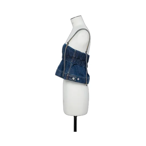 Sacai Cropped Denim Top
