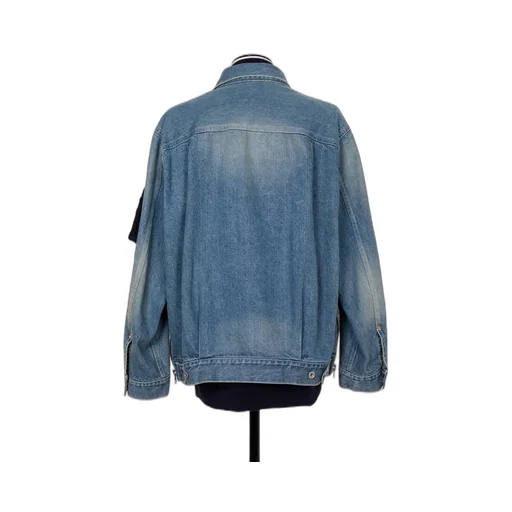 Denim X Nylon Twill Jacket