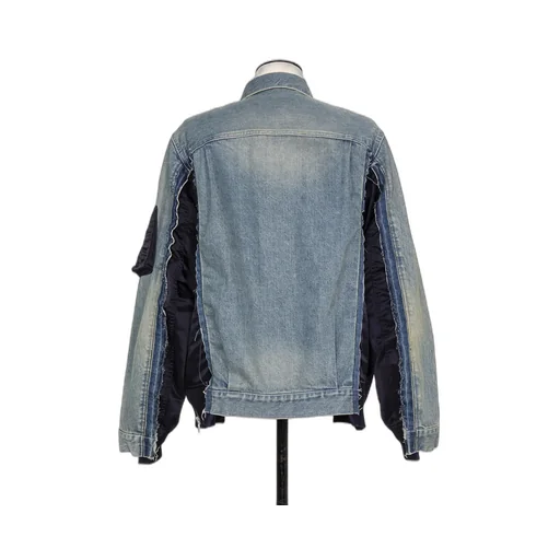 Denim X Nylon Twill Jacket
