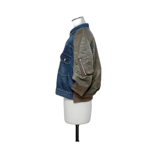 Denim X Nylon Twill Jacket