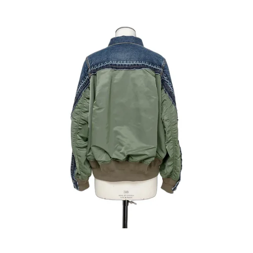Denim X Nylon Twill Jacket