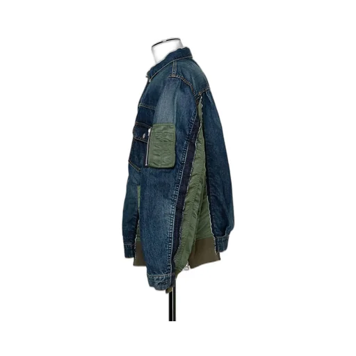 Denim X Nylon Twill Jacket