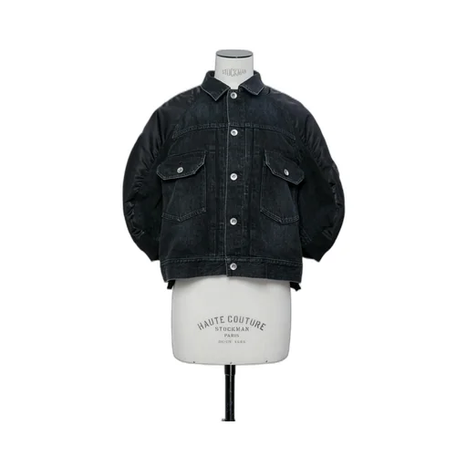 Denim X Nylon Twill Jacket