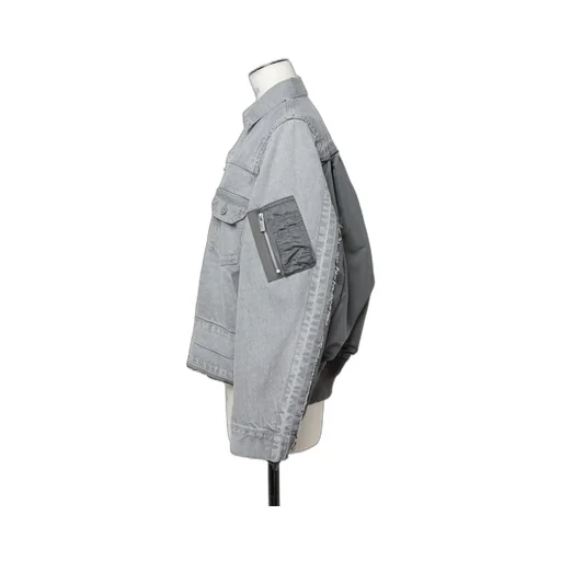 Denim X Nylon Twill Jacket