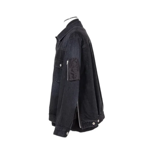 Denim X Nylon Twill Jacket