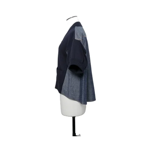 Denim X Knit Cardigan