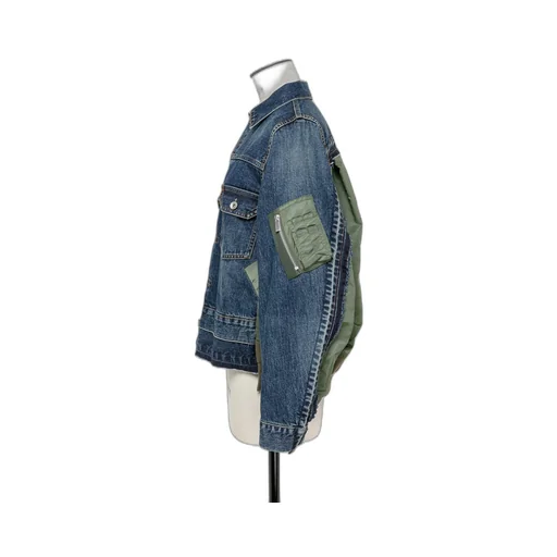 Denim X Nylon Twill Jacket