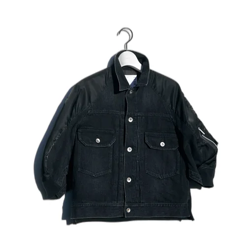 Denim X Nylon Twill Jacket