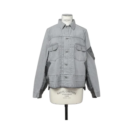 Denim X Nylon Twill Jacket