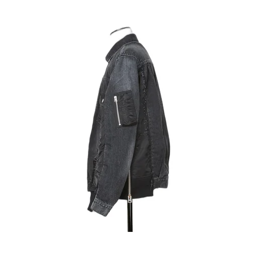 Denim X Nylon Twill Jacket