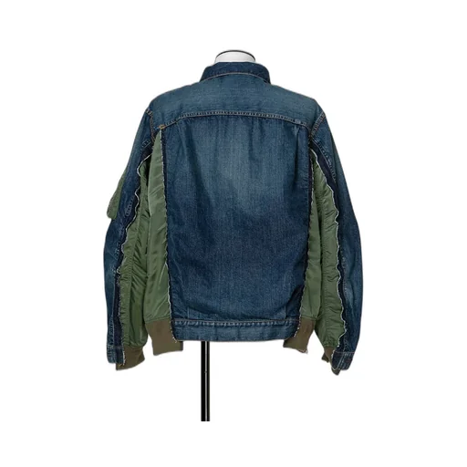 Denim X Nylon Twill Jacket