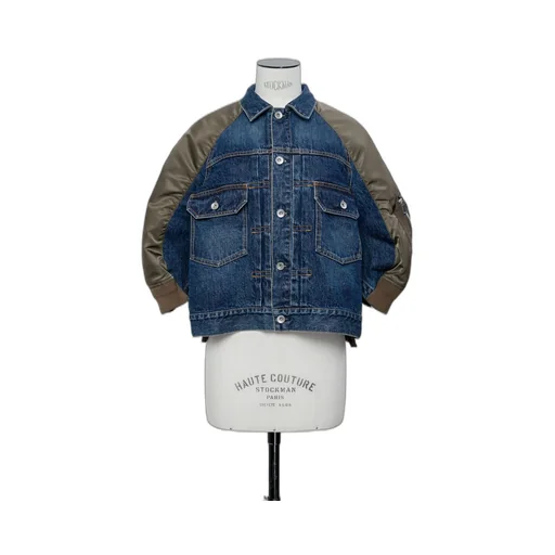 Denim X Nylon Twill Jacket