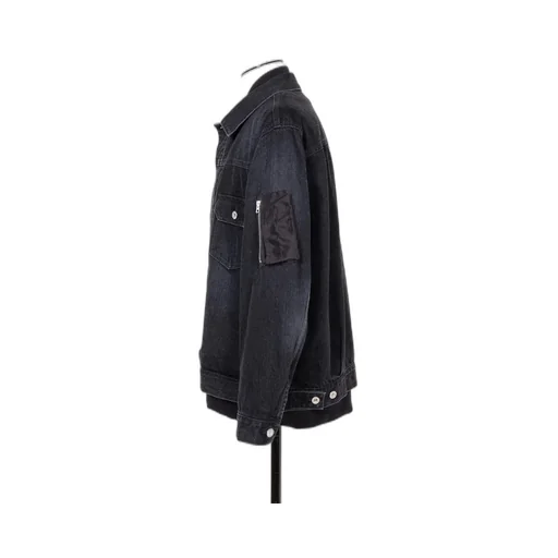 Denim X Nylon Twill Jacket