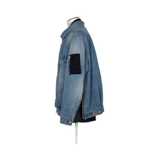 Denim X Nylon Twill Jacket