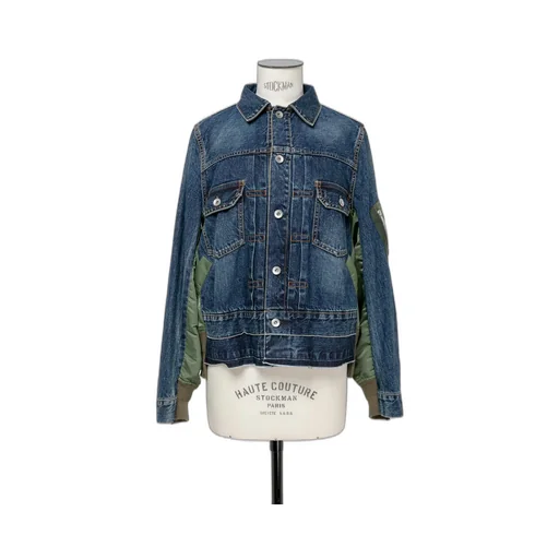 Denim X Nylon Twill Jacket