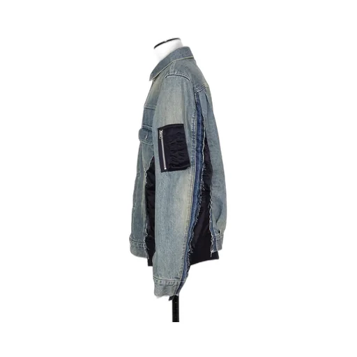 Denim X Nylon Twill Jacket