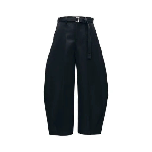 Double-Faced Silk Cotton Pants