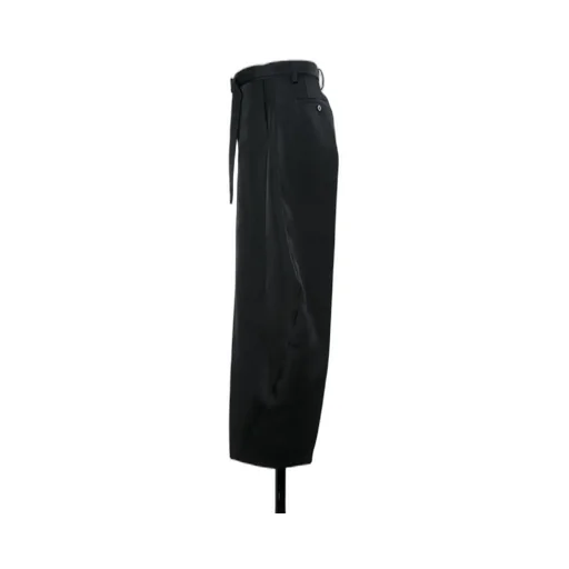 Double-Faced Silk Cotton Pants