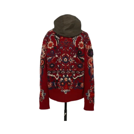 Floral Jacquard Knit Blouson