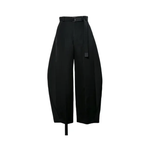 Double-Faced Silk Cotton Pants