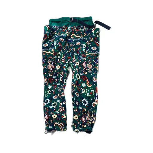 Floral Print Corduroy Pants