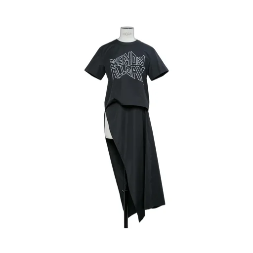 Geoff Sacai By Geoff Mcfetridge Poplin Dress