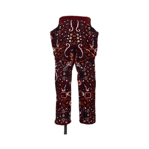 Floral Print Corduroy Pants