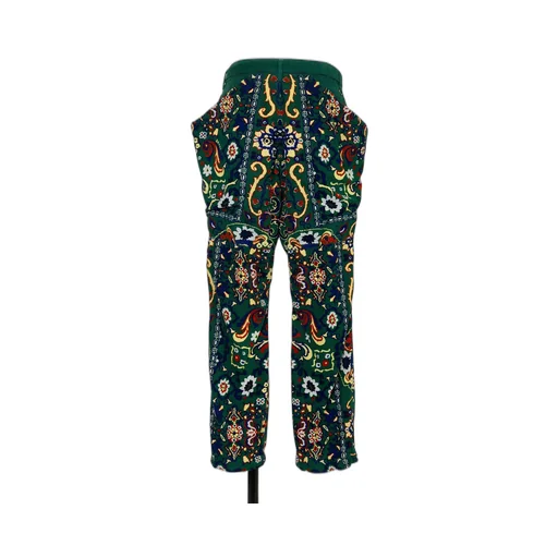 Floral Print Corduroy Pants