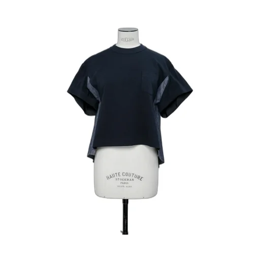 Light Weight Denim X Cotton Jersey T-Shirt