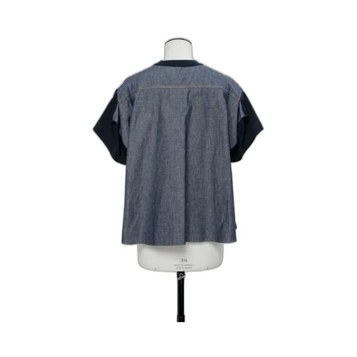 Light Weight Denim X Cotton Jersey T-Shirt