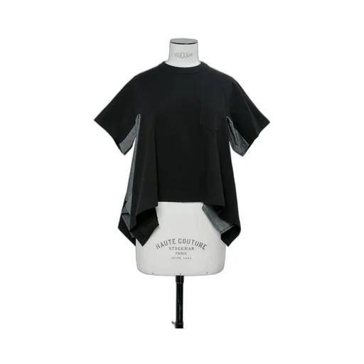 Light Weight Denim X Cotton Jersey T-Shirt