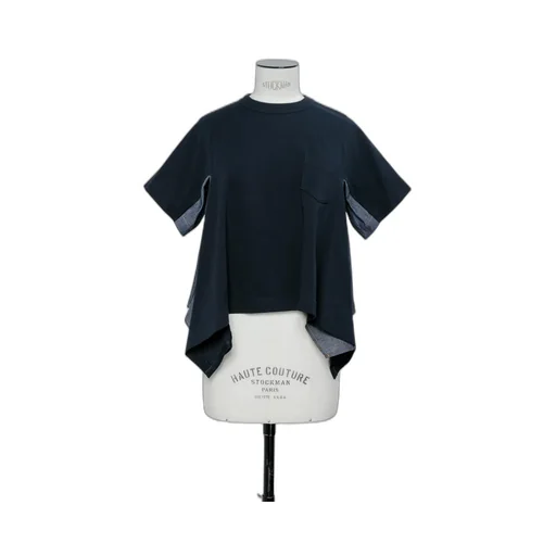 Light Weight Denim X Cotton Jersey T-Shirt
